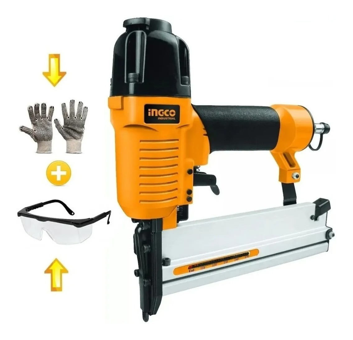 Ff Clavadora Engrampadora Ingco 2 En 1 Neumatica Acn50401