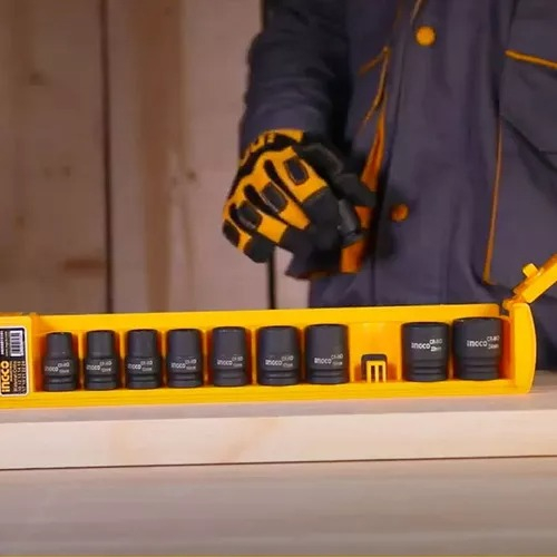 Set Dados Ingco 1/2 Llave De Impacto 10 Dados Nro 10 - 24 - Imagen 4