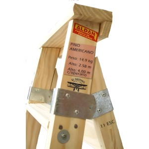 Escalera Aldan De Familiar 12 Escalones Madera | 2.83m