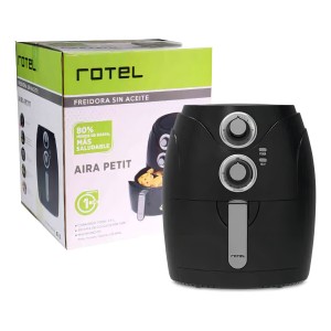Freidora Sin Aceite 2.5 Litros Aira Petit Rotel Color Negro