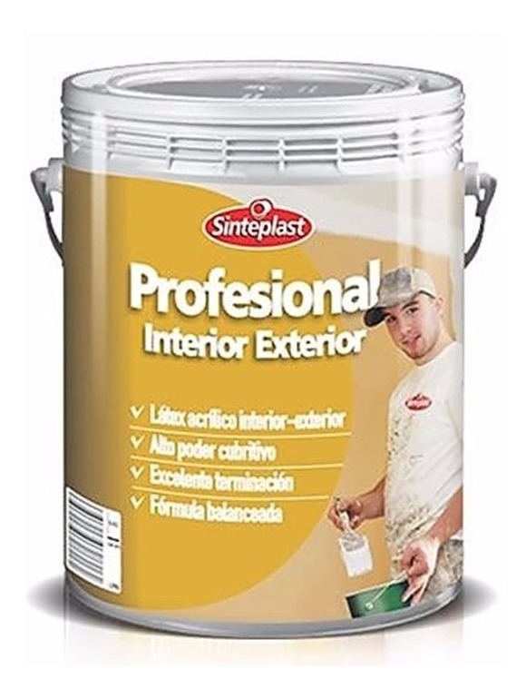 Profesional Int- Ext Pintura Latex 4 Lt Sinteplast Blanco