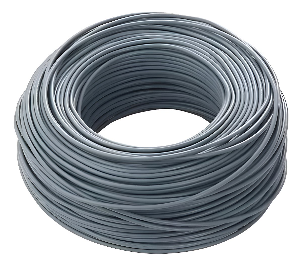 Cable Bajo Plástico Gris 2x4mm² - Rollo 100 Mts - Tyt