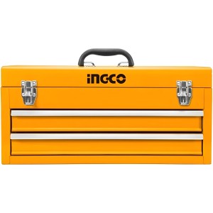 Caja De Herramentas Metal 2 Estantes Htb06 Ingco Smf Color Anaranjado