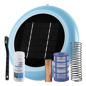 Ionizador Solar Gadnic Antisarro 130000 Litros Panel Monocristalino Cobre 1.9w Boya 23 Cm Sustentable