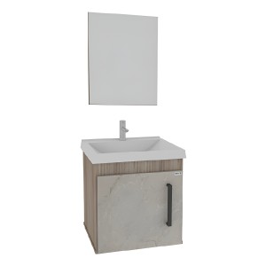 Mueble Lavatorio Baño Madrid Blanco /beige Con Espejo