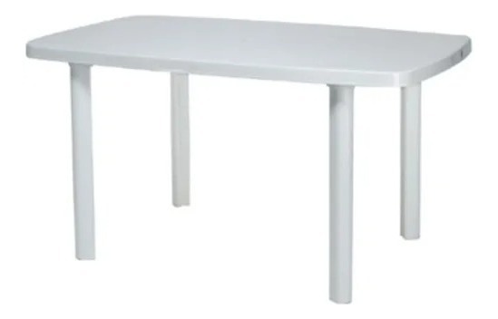 Juego De Patio Mesa Tyt Mas 6 Sillas Blanco Jardín - Imagen 2