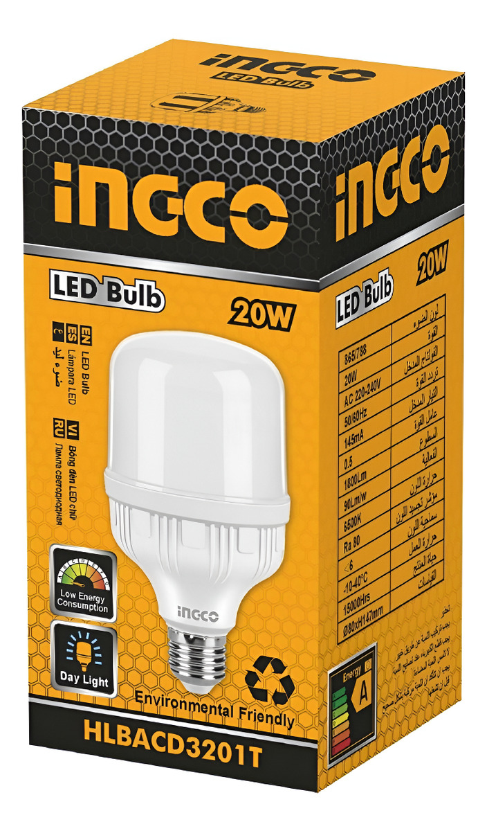 Lampara Led T 40w E27 Luz Fria Ingco Hlbacd3401t - Tyt