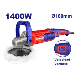 Lustra Pulidora 1400w 180mm 7 Emtop Eapr1402