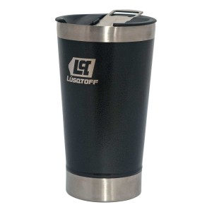 Jarro Vaso Termico Con Tapa 530 Ml Acero Inoxidable Lusqtoff Color Negro Negro