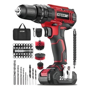 Taladro Atornillador Equus Inalámbrico 20v Rojo