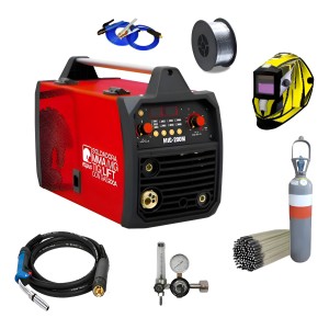 Soldadora Mig Mag Mma Tig 4en1 Flux 200a Equus + Combo