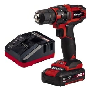 Taladro Atornillador Inalámbrico De 10mm Einhell Tc-cd 18/35 Li + 1 Batería De 1.5ah + Accesorio Con Caja De Cartón 50hz/60hz Rojo/negro 50 Hz/60 Hz