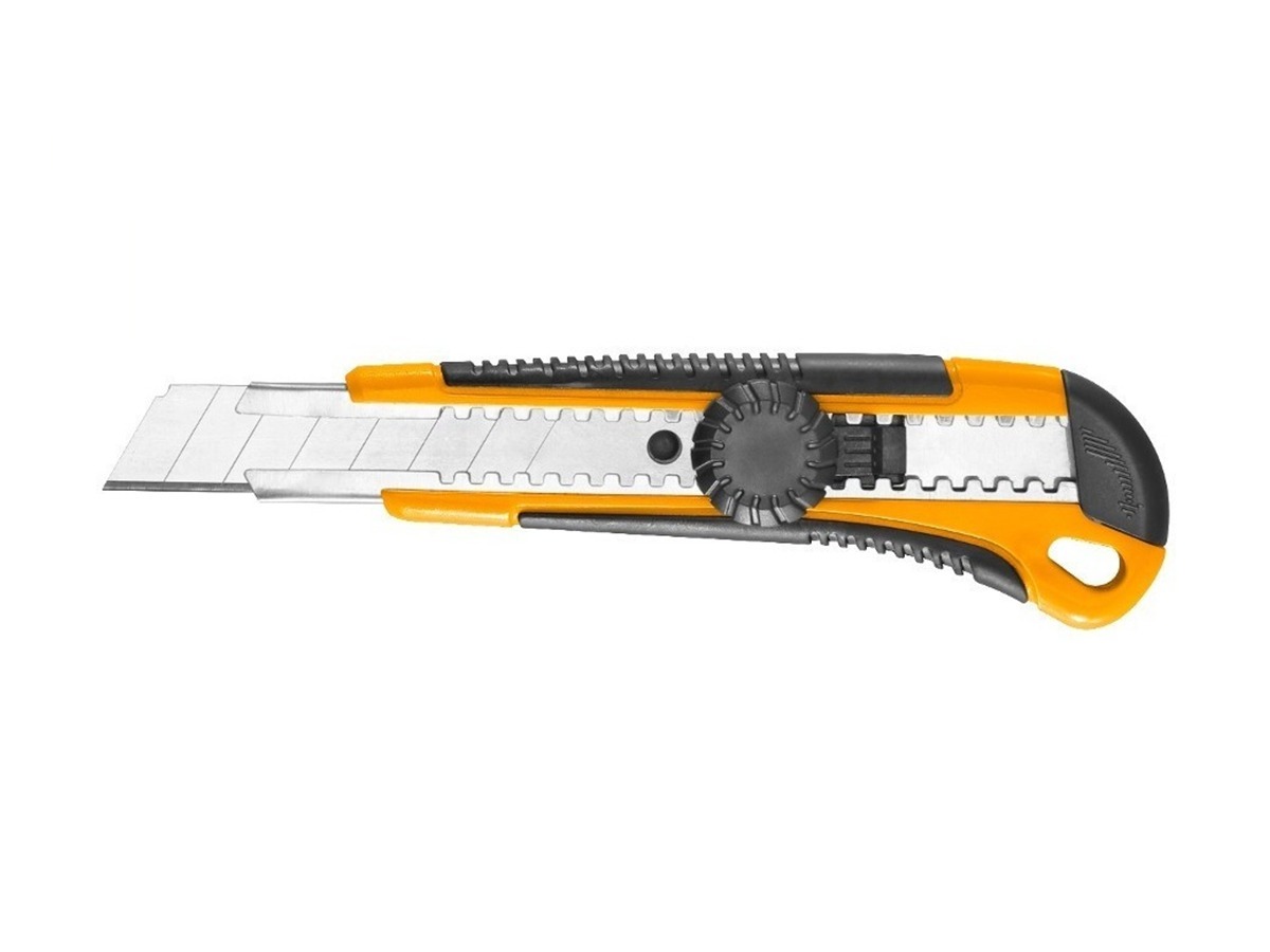 Trincheta 18 Mm Ingco Hkns1804 Con 1 Hoja Material Sk5 Soft