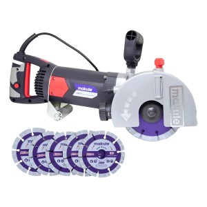 Sierra Acanaladora De Pared 2400w C/ Discos Makute