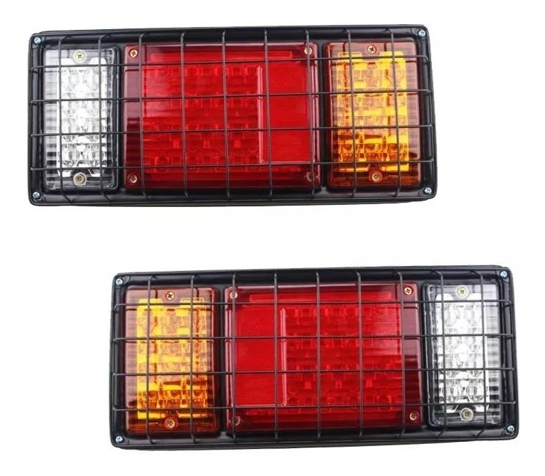 Farol Foco Trasero Universal 12v 36 Led Con Rejilla - Tyt