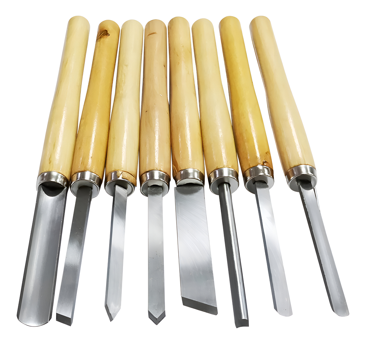 Gubia Para Torno Madera 8 Piezas Acero Al Carbono Fubral