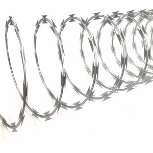 Rollo De Alambre Concertina 11 Metros Doble Filo Galvanizado