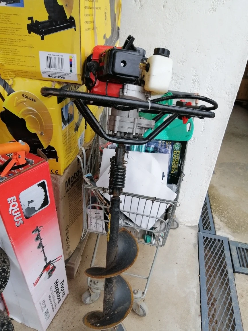 Pocera Hoyadora Nafta Mecha Equus 52cc 2hp Poco Uso 6 Meses - Imagen 4