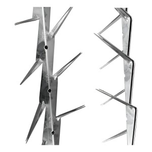 Puas O Pinchos De Seguridad Para Muros Acero Inoxidable Color Gris