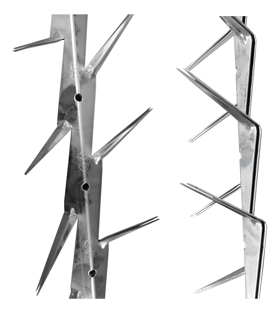 Puas O Pinchos De Seguridad Para Muros Acero Inoxidable Color Gris