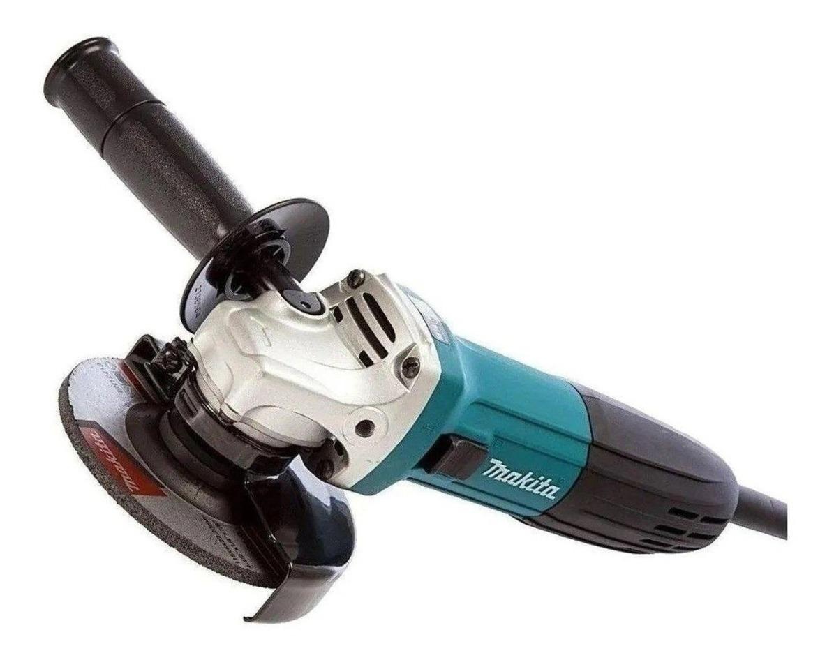 Miniamoladora Angular Makita Ga4530 Color Turquesa 720 w 220 v + Accesorio - Imagen 2