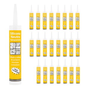 Silicona Neutra Transparente Caja X 24 Un