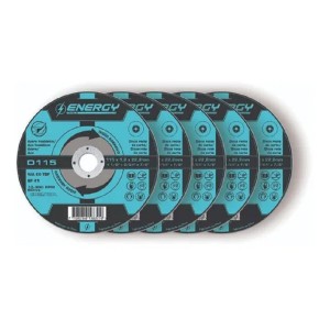 Discos Corte Metal 115 X 1.2mm Energy - 5 Unidades - Tyt
