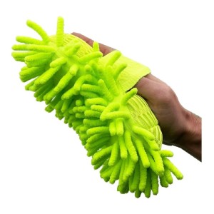 Esponja Guante Lavado Auto Microfibra Manopla Limpieza Moto