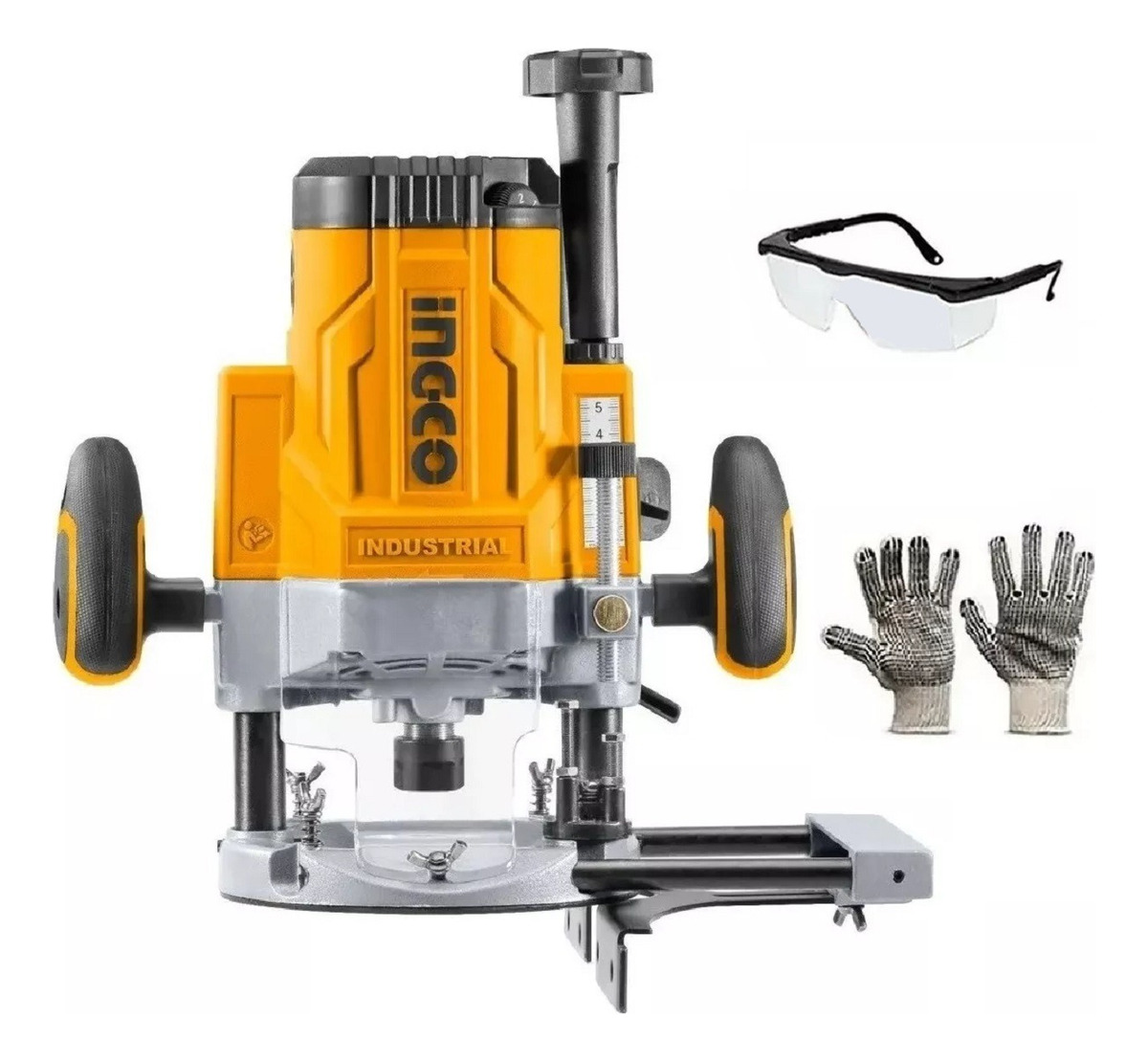 Fresadora Trompo Router De Mano 6, 8, 12 Mm Ingco 2200w Tyt