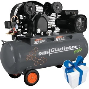 Compresor Gladiator Pro 2hp 50l 8bar Ce750/220/50 -