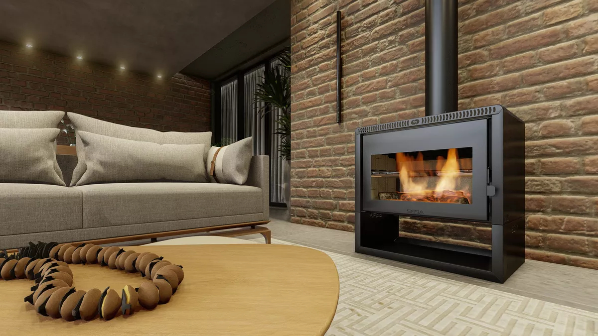 Calefactor Premium Grande 200m2 + Kit Pared Mallorca - Imagen 7