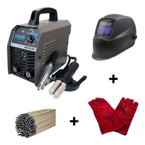 Soldadora Inverter 200amp+careta Fotosense+guantes+electrodo