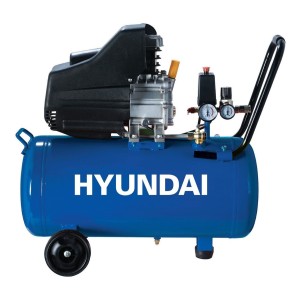Compresor De Aire Eléctrico Portátil Hyundai Hyac50de 50l 2hp Azul Monofásica