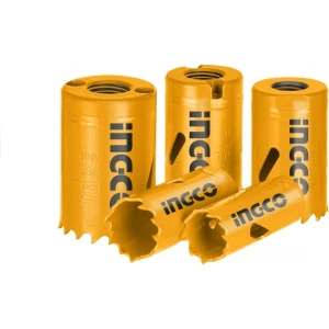 Juego 7 Mechas Bi Metal Copa Madera Metal Pvc Ingco Akh0071