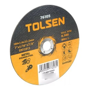 Disco De Corte Metal 4 1/2 Plano Tolsen 76102 - Tyt