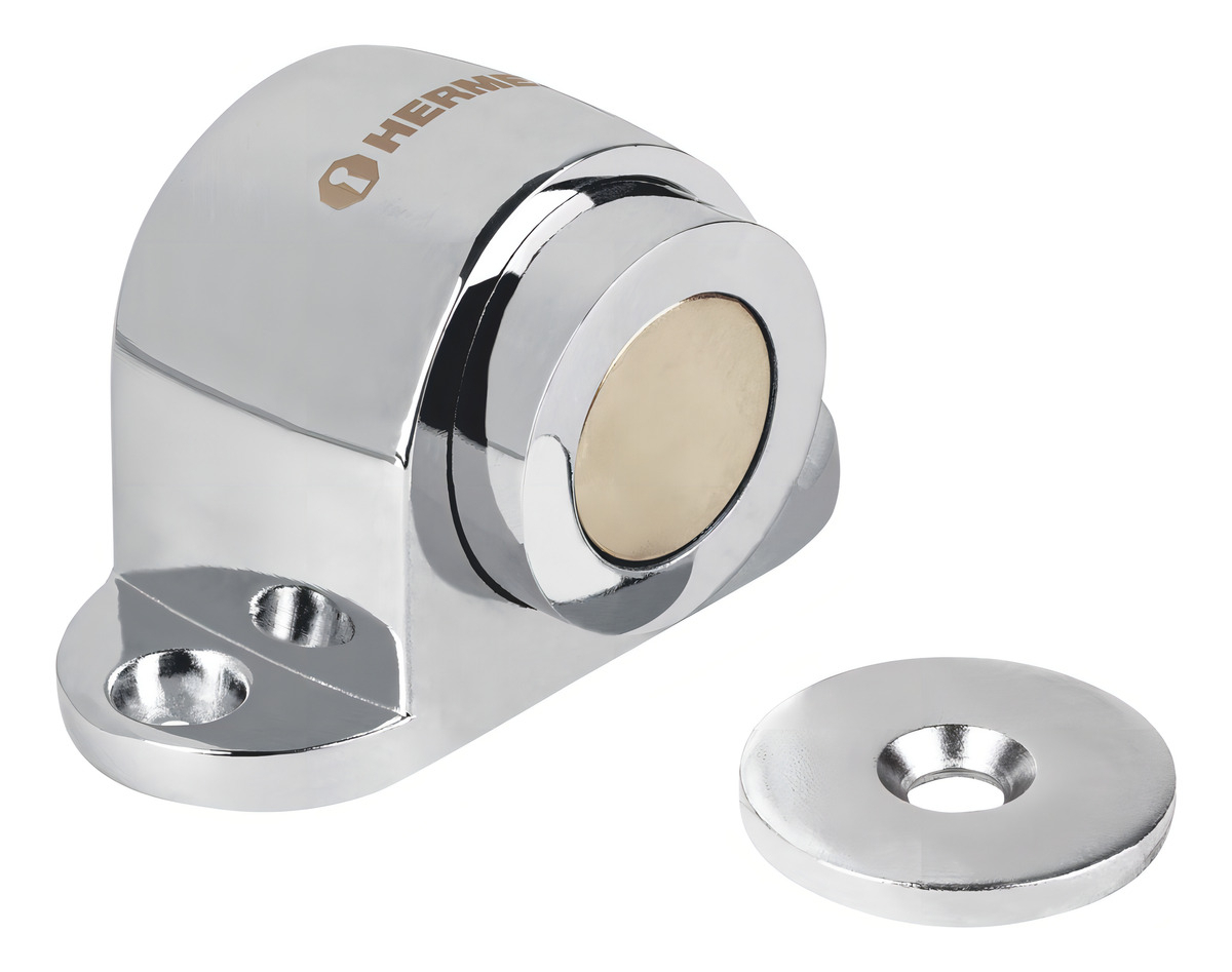 Hermex Toma-3 Tope Magnètico De Cromo Sistema De Amortiguación Con Imanes Cromado Brillante - Imagen 2