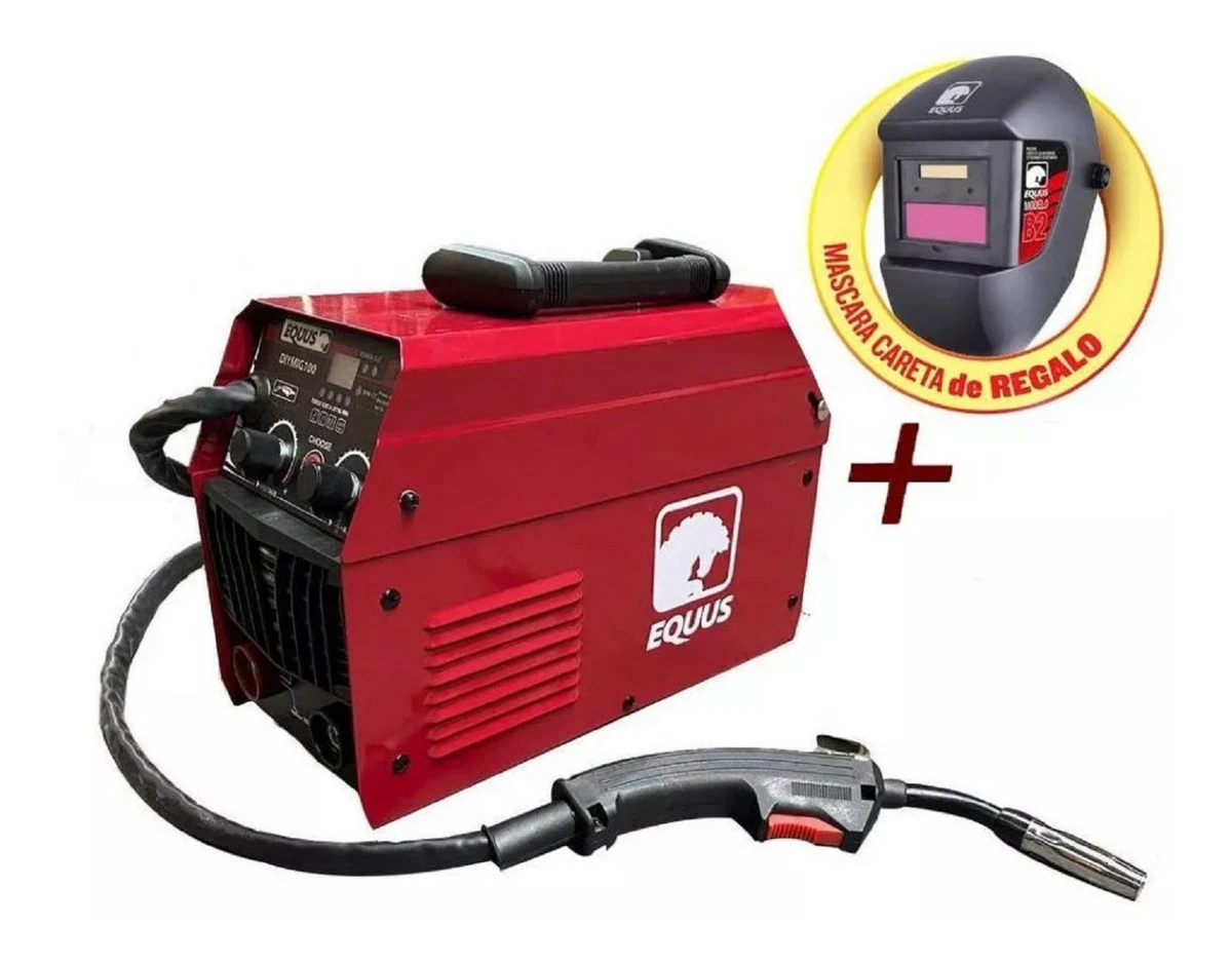 Soldadora Inverter 3en1 Mig-mma-tig 100a Equus Careta Alambr - Imagen 3