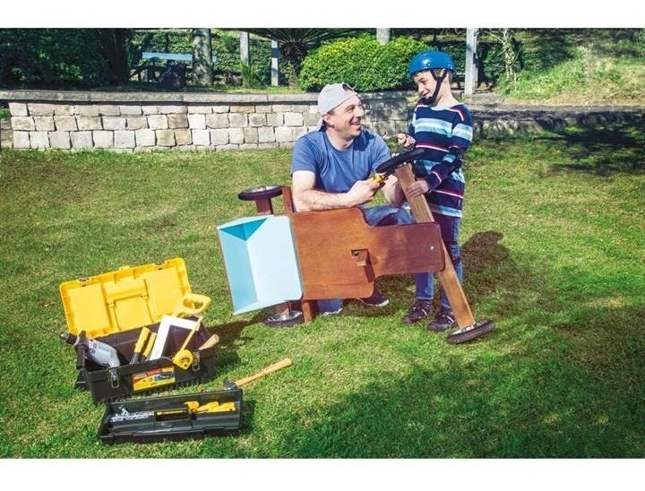 Caja De Herramientas Tramontina 43803020 De Plástico 24cm X 50.8cm X 24cm Negra Y Amarilla - Imagen 5