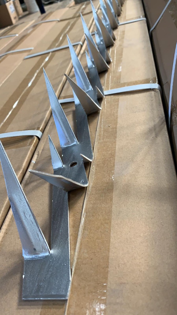 Pinchos O Puas De Seguridad Para Muro En Acero Inoxidable - Imagen 2