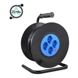 Alargue Carrete Enrollador - Cable De 25 Metros - Tyt
