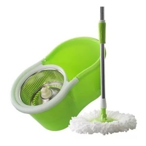 Mopa Giratoria 360 Acero Inox Balde Centrifugado Trapeador