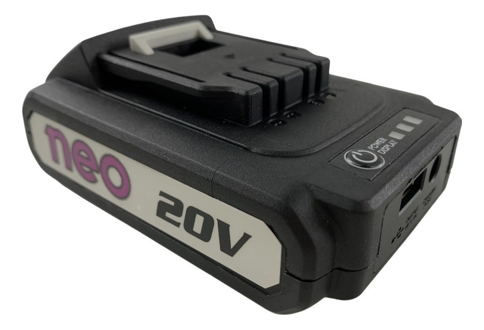 Taladro Percutor A Bateria C/1 Batería 20v Brushless Neo Gris - Imagen 3