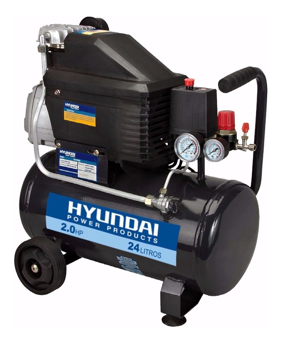 Kit Compresores De Aire Hyundai 2hp 24 L - Compr - Imagen 3