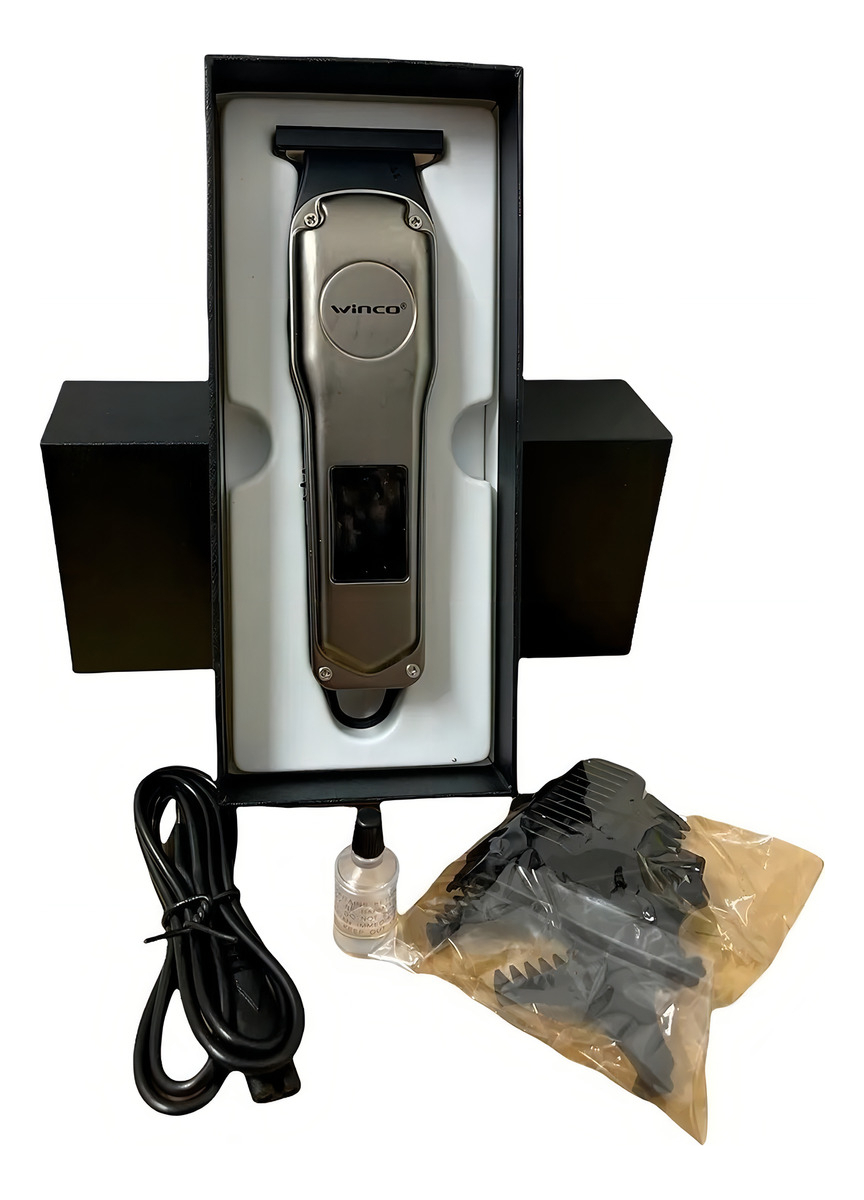 Maquina De Cortar Pelo Barba Inalambrica Digital Winco W821 - Imagen 10