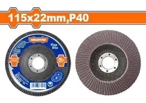 Disco Flap 115 Mm Grano 40 Wadfow Color Azul - Imagen 2