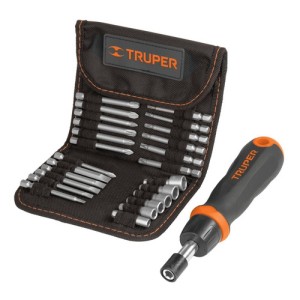 Juego De Desarmador Tipo Matraca, 26 Piezas Y Estuche