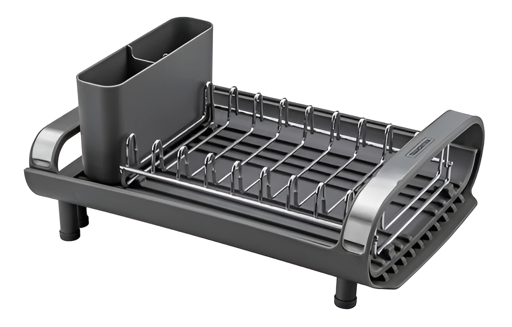 Mini Escurridor Para Platos Tramontina Extensible Color Gris