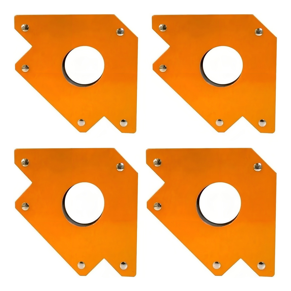 Set 4 Escuadras Magnética Soldar Carpintero 4 50lb Lusqtoff