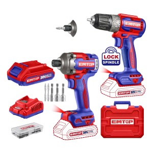 Atornillador Impacto+taladro Atornillador Sin Carbones Color Rojo