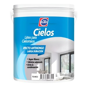20l Pintura Elbex Latex Acrilica Cielos Rasos Antihongos